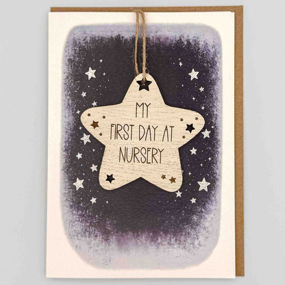 Keepsake Card - First Day At Nursery Star