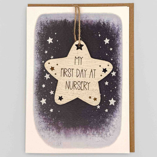 Keepsake Card - First Day At Nursery Star