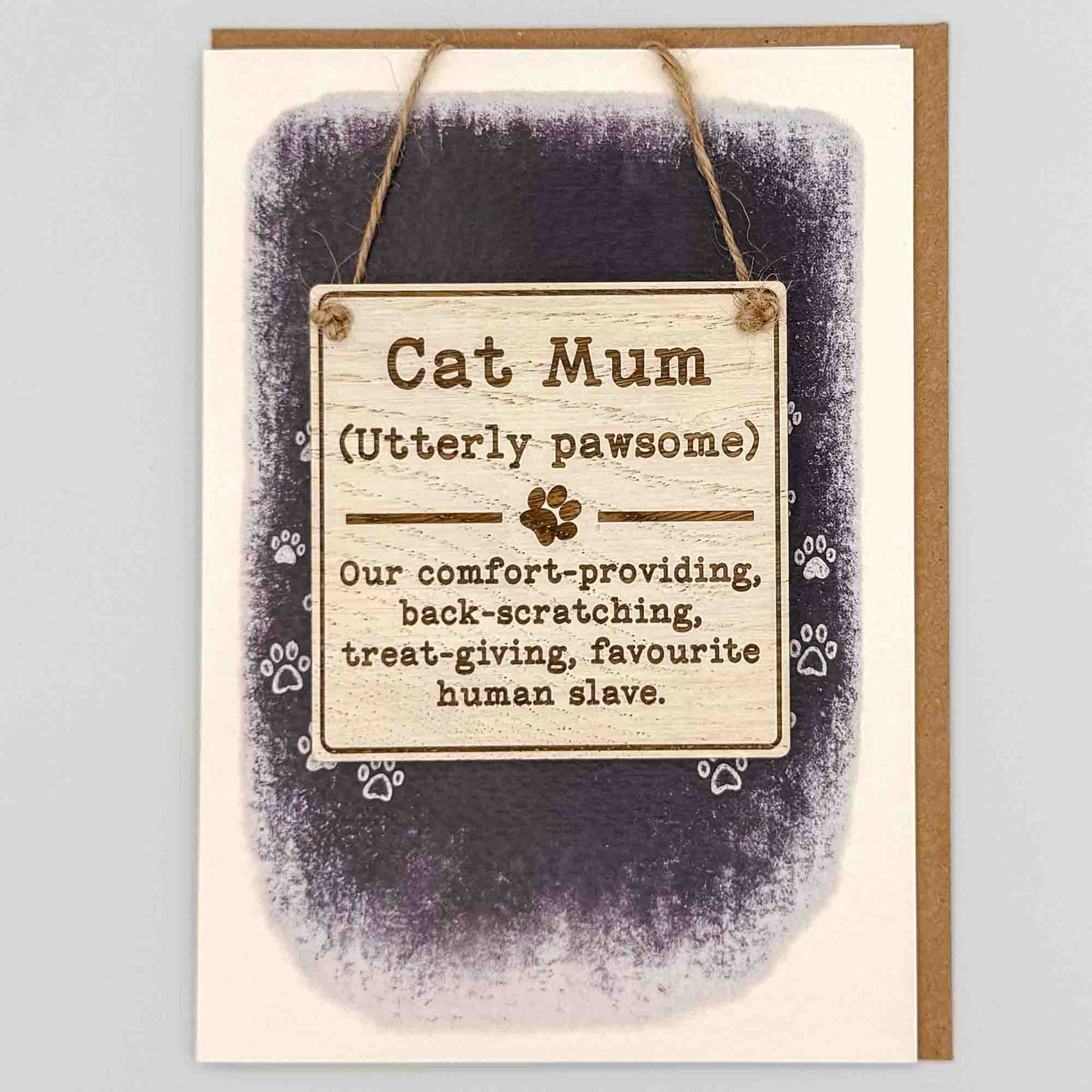Keepsake Card - Cat Mum Square Sign