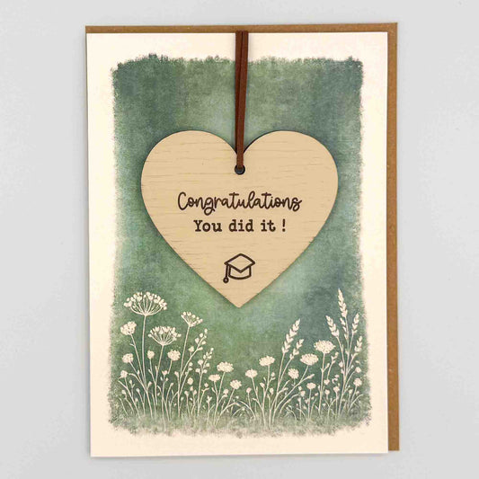 Keepsake Card - Congratulations Graduation Heart
