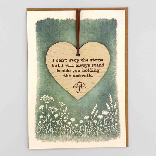 Keepsake Card - Can't Stop The Storm Heart