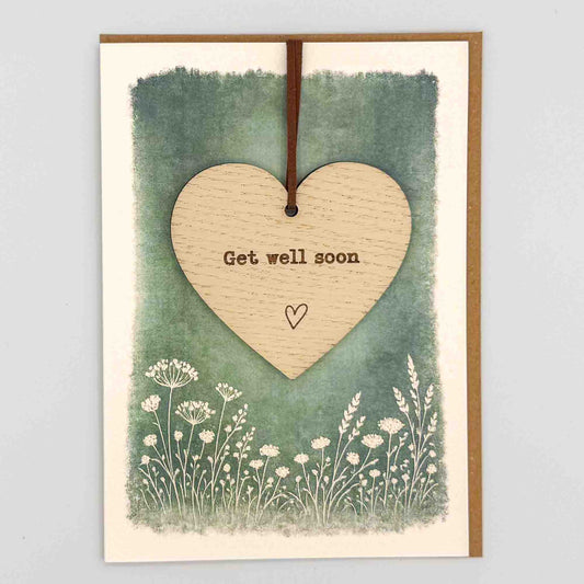 Keepsake Card - Get Well Soon Heart