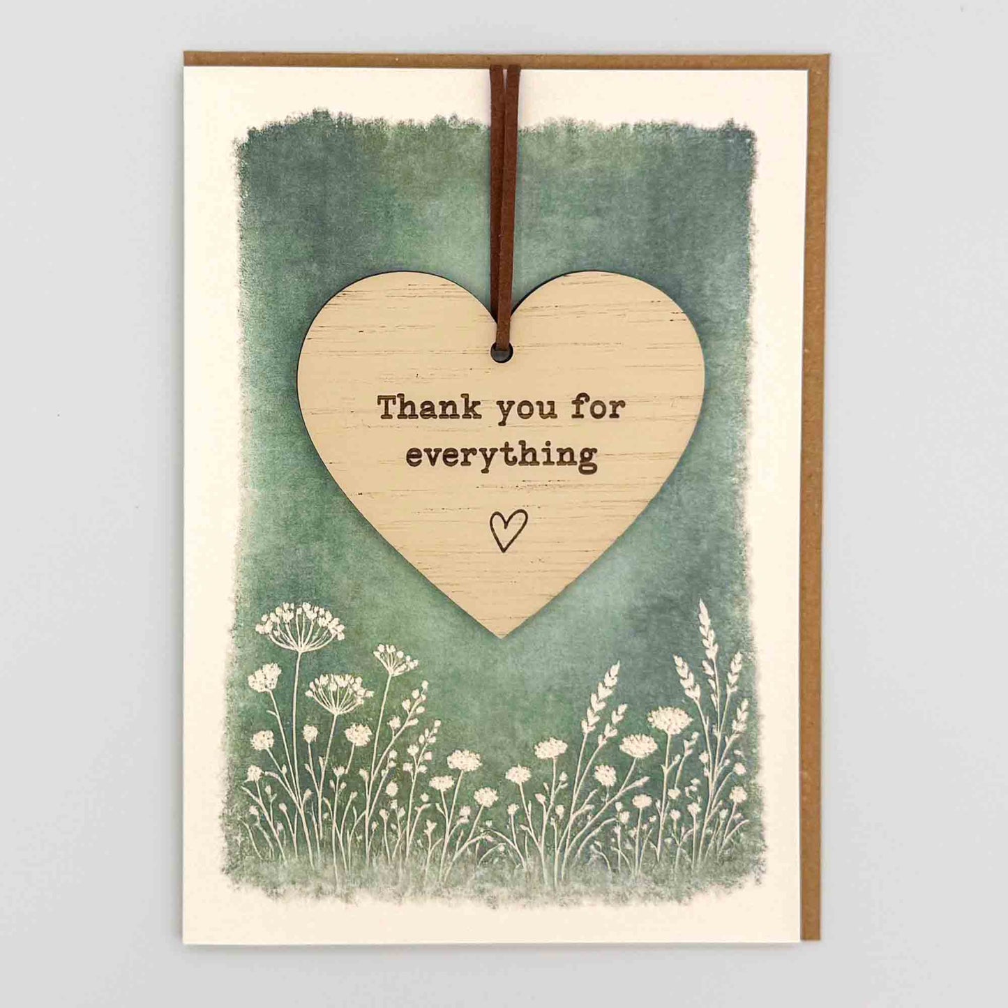 Keepsake Card - Thank You For Everything Heart