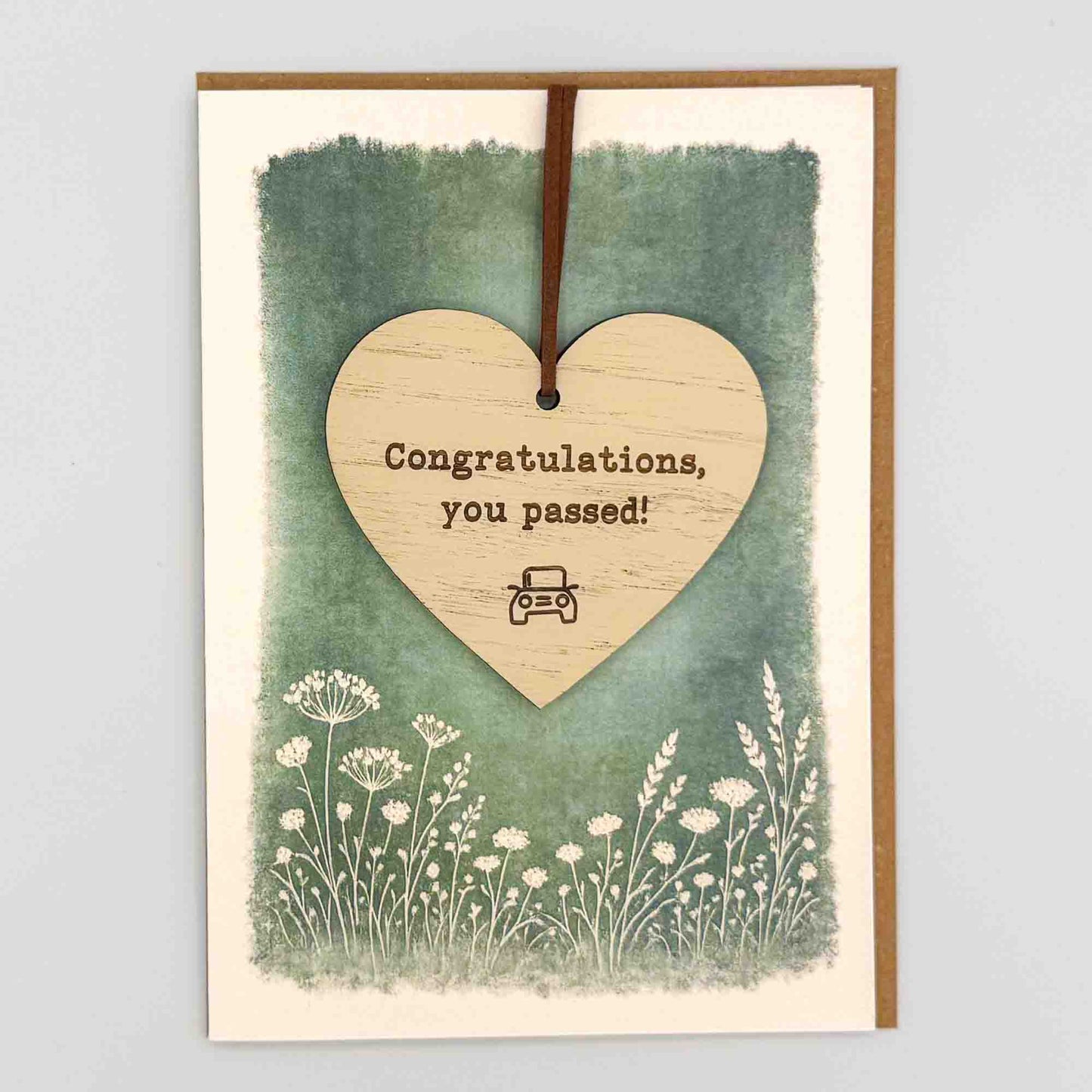 Keepsake Card - Congratulations You Passed Heart