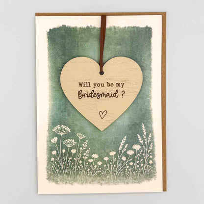 Keepsake Card - Be My Bridesmaid Heart