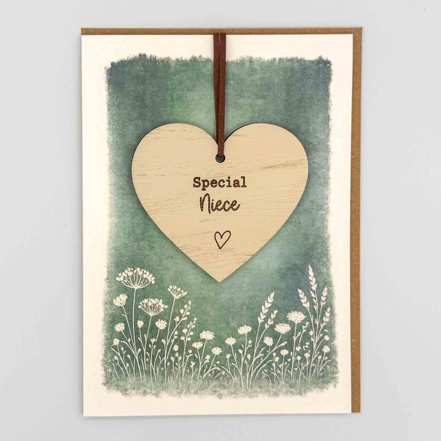 Special Niece Heart Keepsake Greeting Card