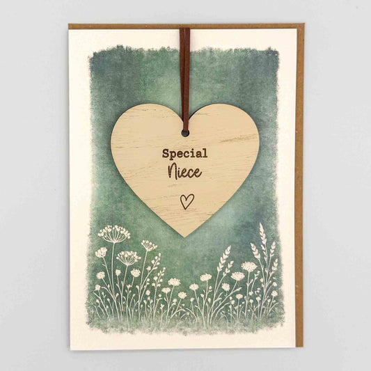 Keepsake Card - Special Niece Heart