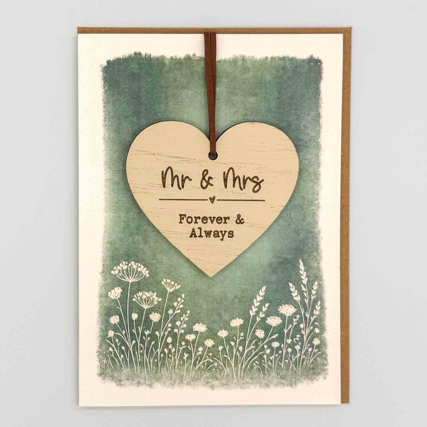 Keepsake Card - Mr & Mrs Heart