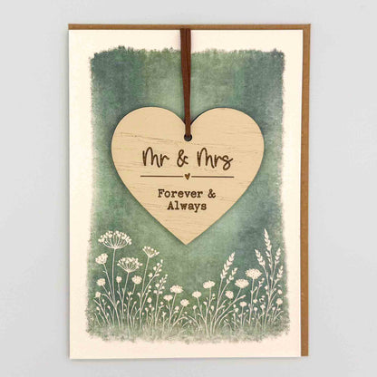 Keepsake Card - Mr & Mrs Heart