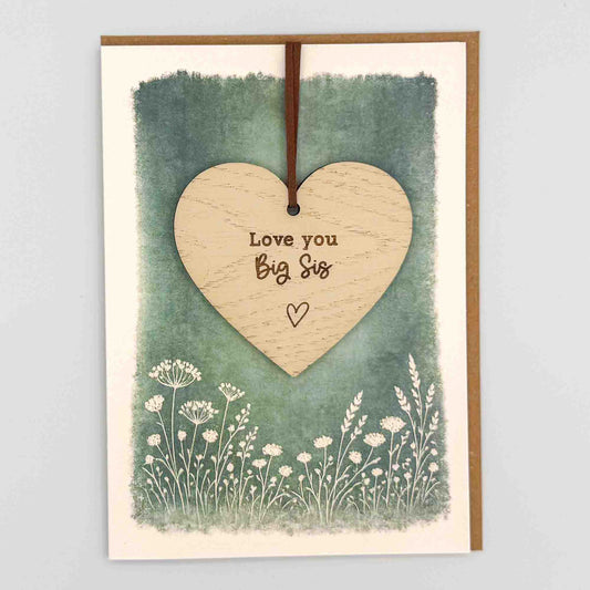 Keepsake Card - Love You Big Sis Heart