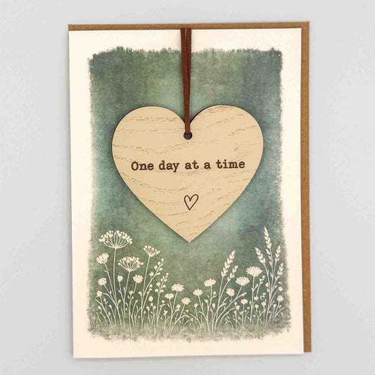 Keepsake Card - One Day At A Time Heart