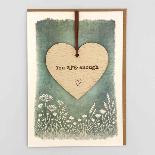 Keepsake Card - You Are Enough Heart