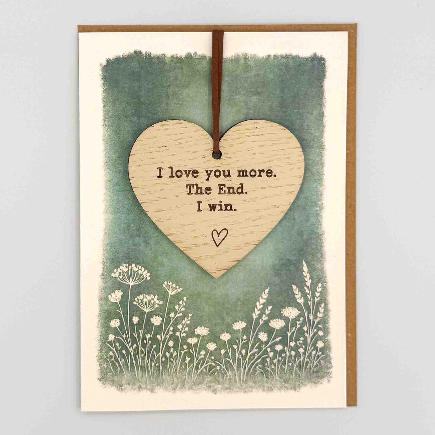 Keepsake Card - I Love You More Heart