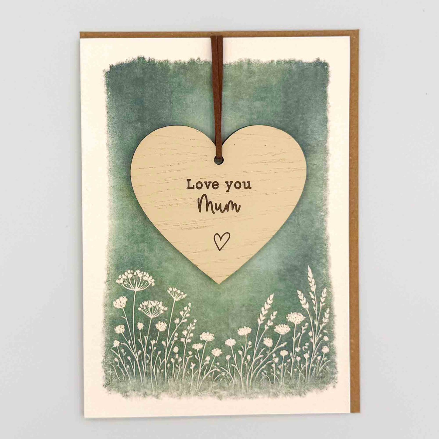 Keepsake Card - Love You Mum Heart
