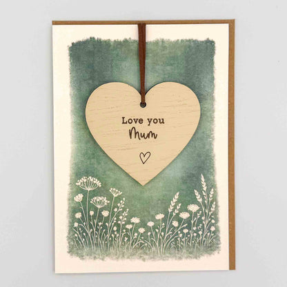 Keepsake Card - Love You Mum Heart