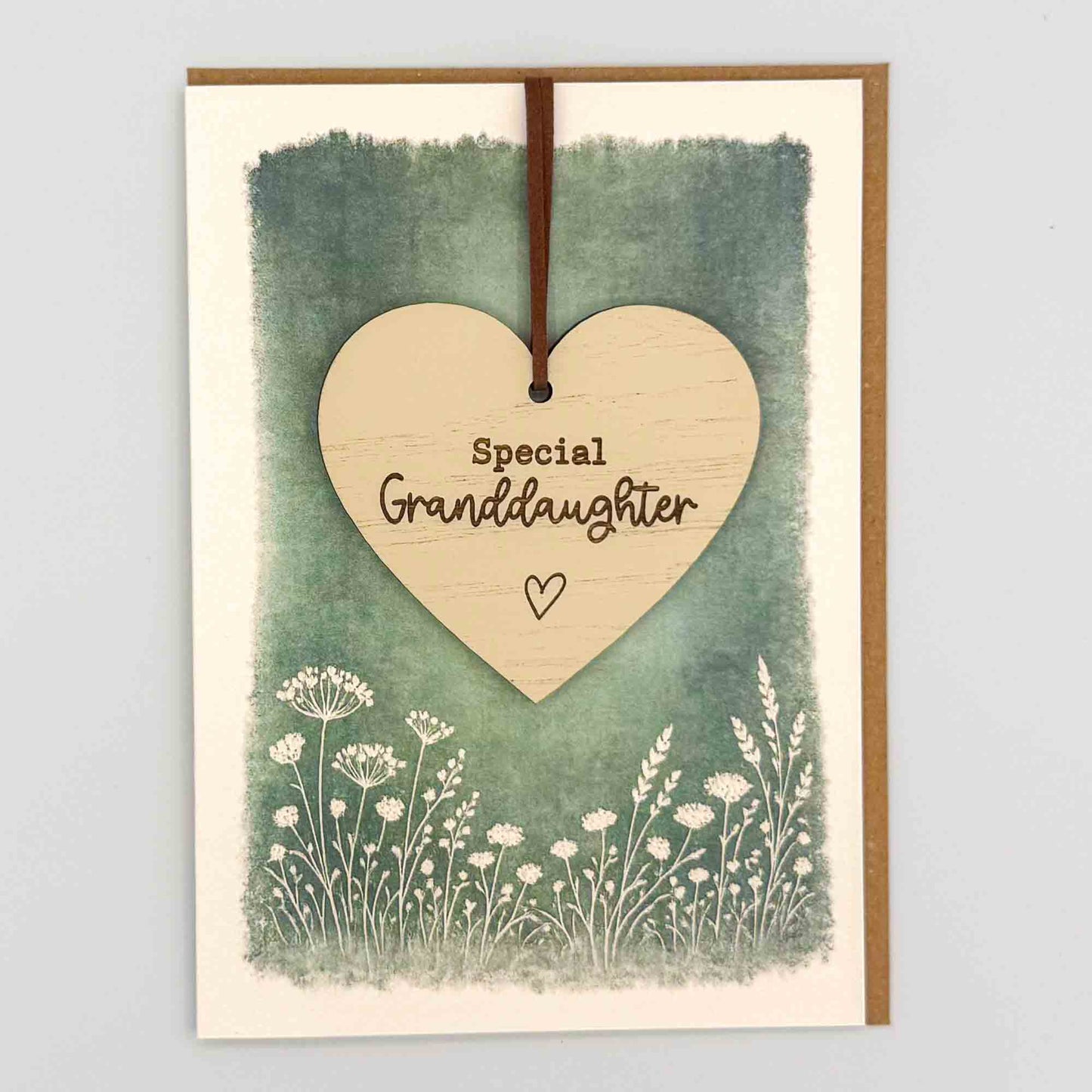 Keepsake Card - Special Granddaughter Heart