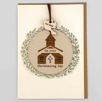Keepsake Card - Christening Day Bauble