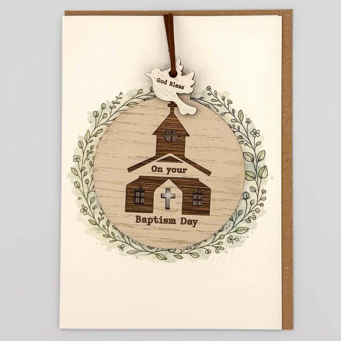Keepsake Card - Baptism Day Bauble