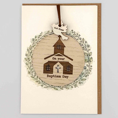 Keepsake Card - Baptism Day Bauble