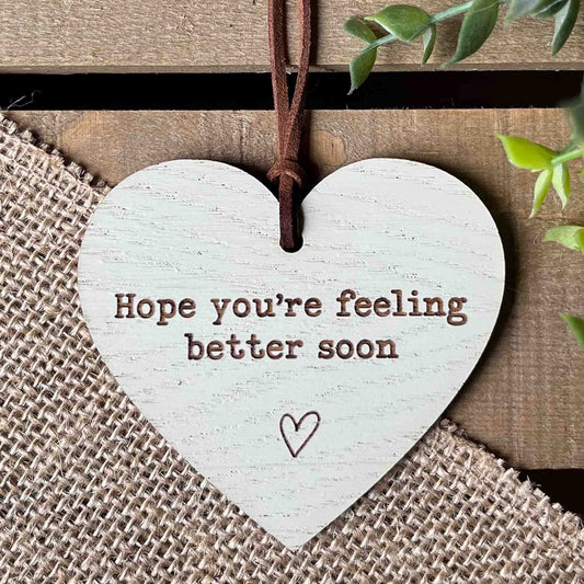 Hope You're Feeling Better Soon Gift Heart