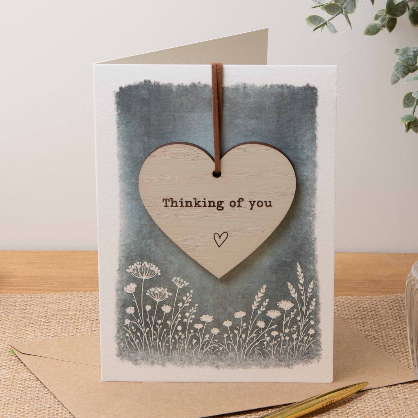 Thinking of You Heart Keepsake Greeting Card