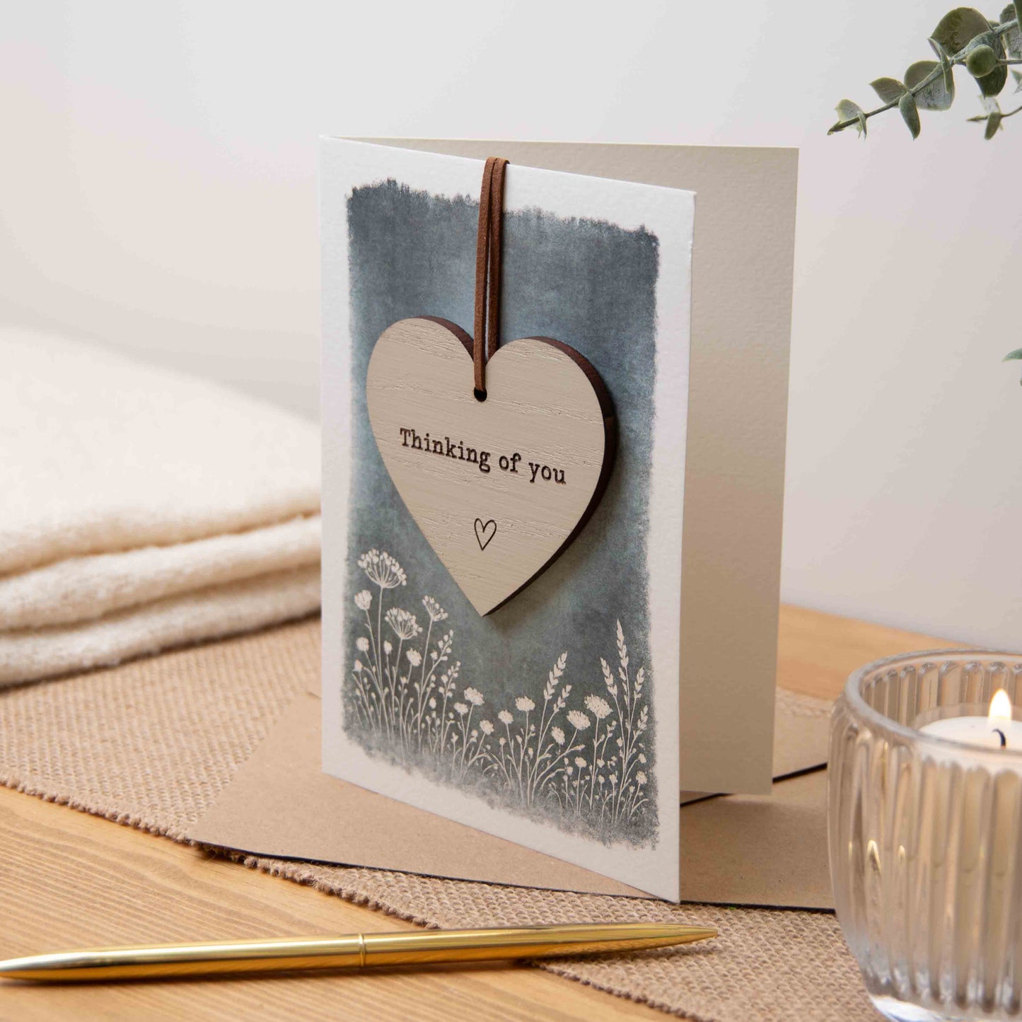 Thinking of You Heart Keepsake Greeting Card