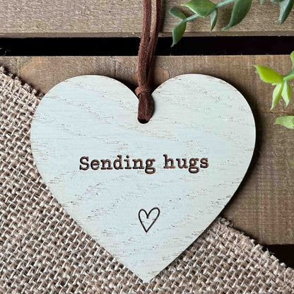 Sending Hugs condolences sympathy Message Heart Gift