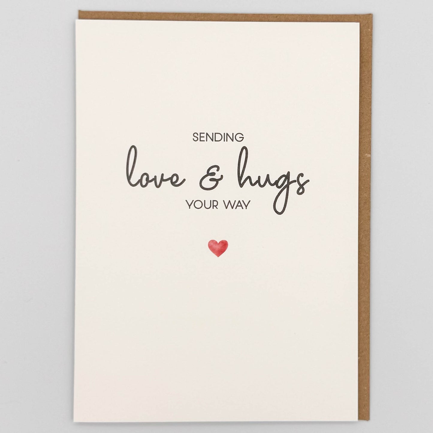 Sending Love & Hugs Greeting Card