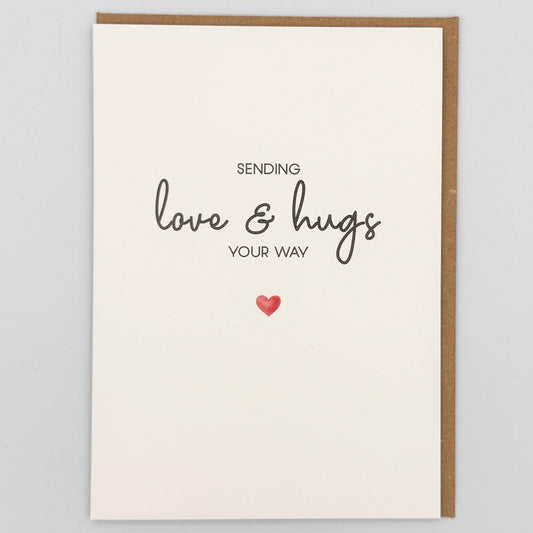 Sending Love & Hugs Greeting Card