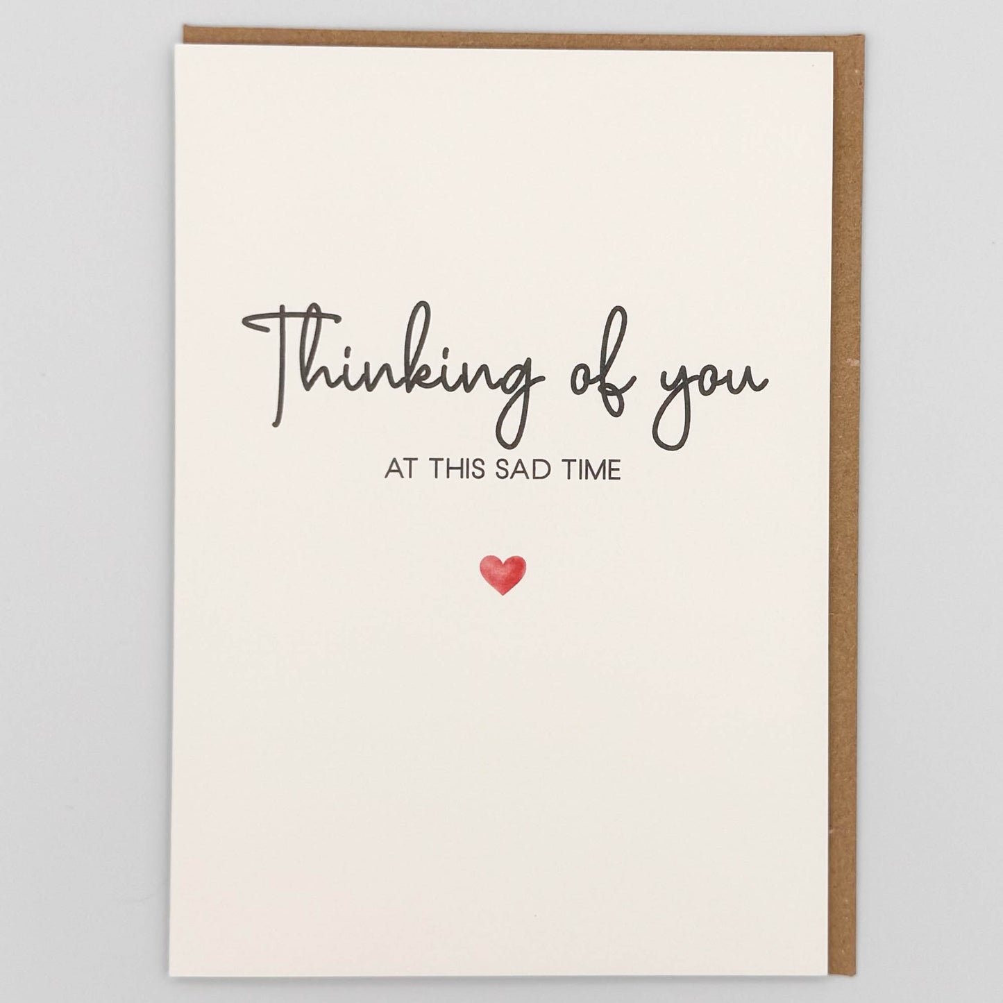 Thinking Of You At This Sad Time Greeting Card