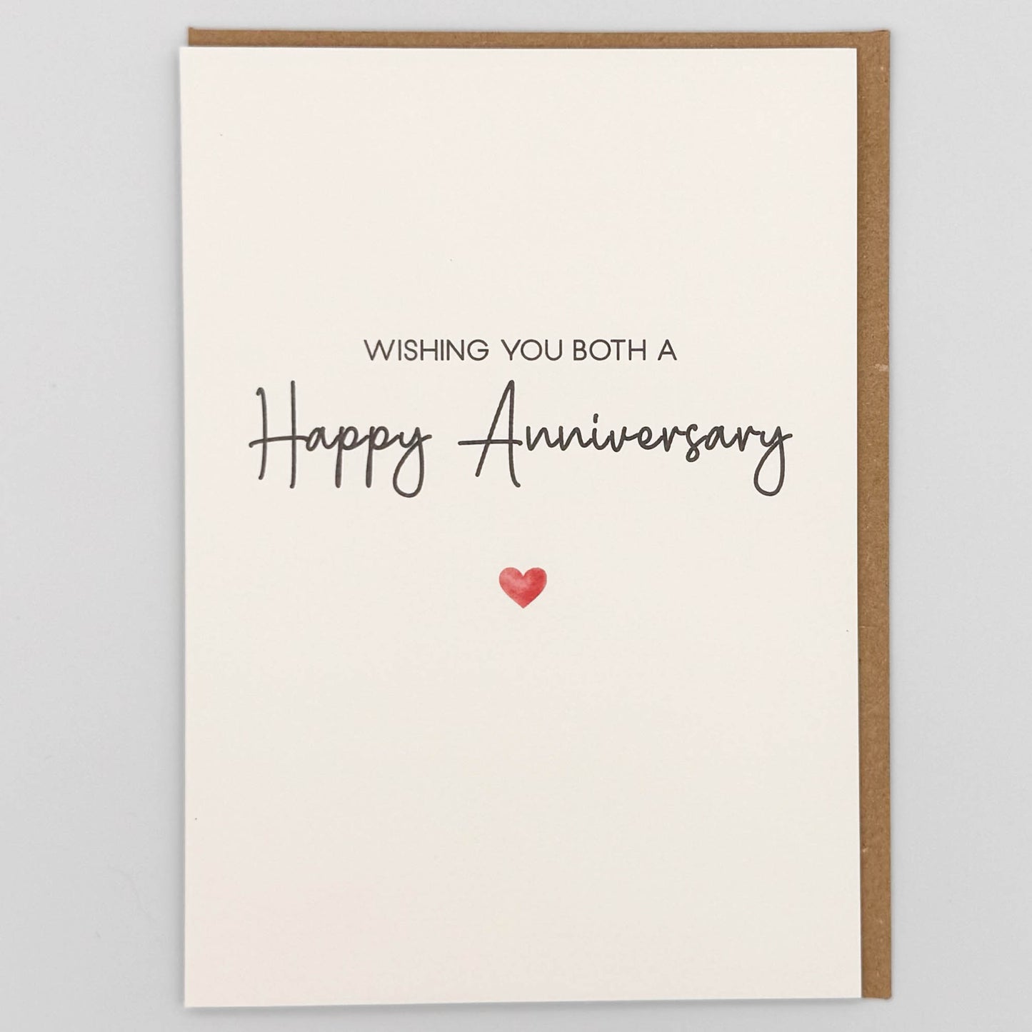 Wishing You Both A Happy Anniversary Greeting Card