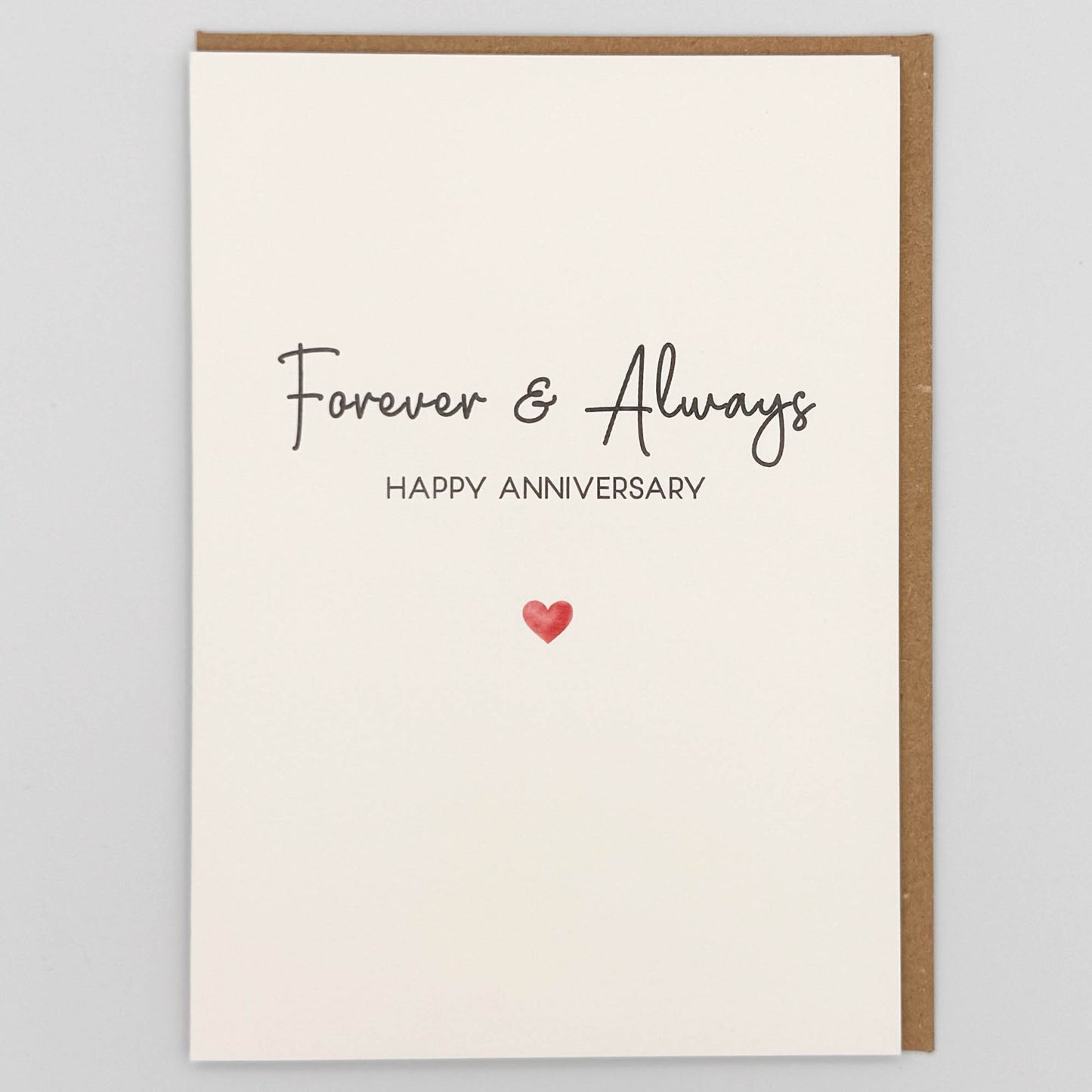 Forever & Always Happy Anniversary Greeting Card
