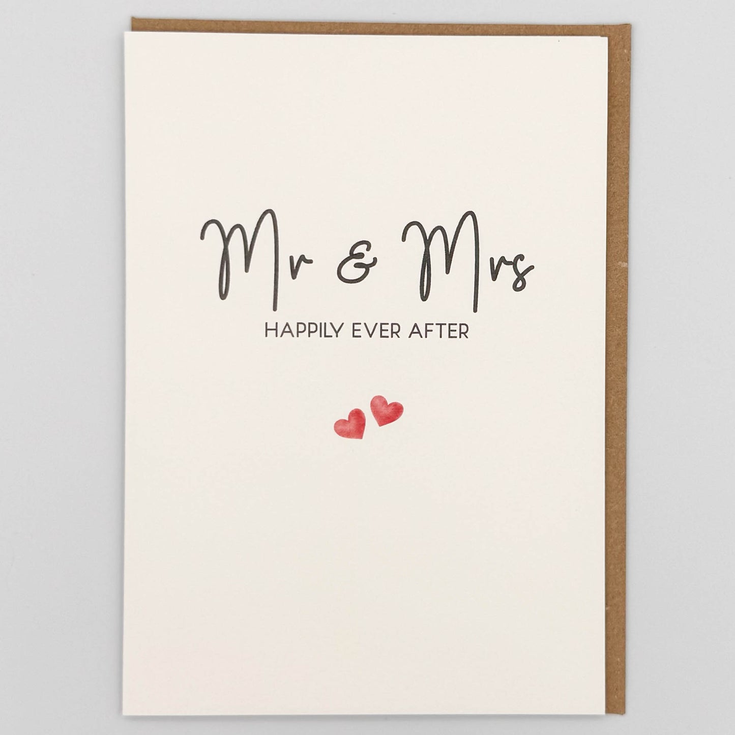 Mr & Mrs Happily Ever After Greeting Card