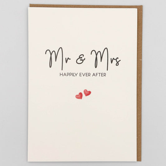 Mr & Mrs Happily Ever After Greeting Card