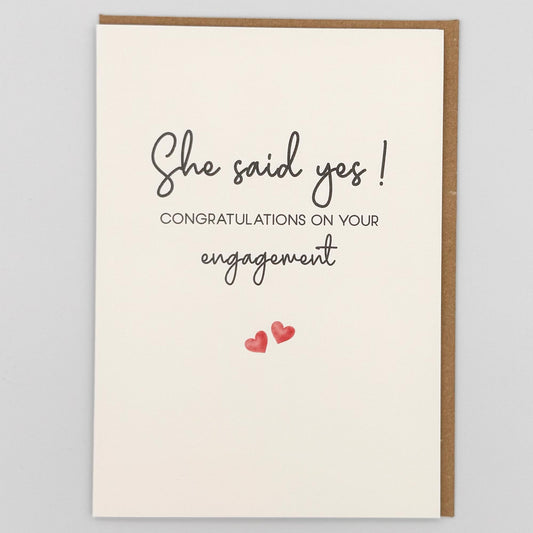 She Said Yes! Greeting Card