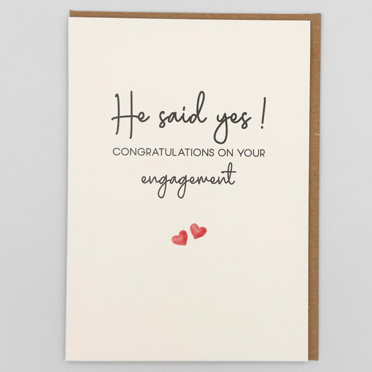 He Said Yes! Greeting Card