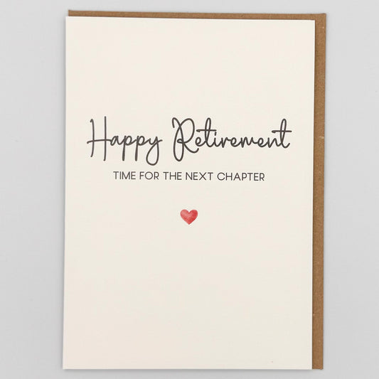 Happy Retirement - Time For The Next Chapter Greeting Card