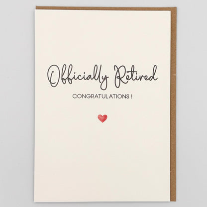 Officially Retired Congratulations Greeting Card