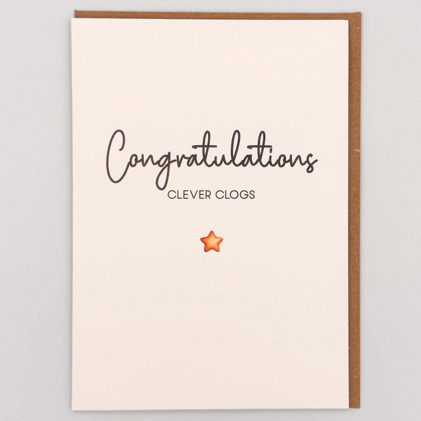 Congratulations Clever Clogs Greeting Card