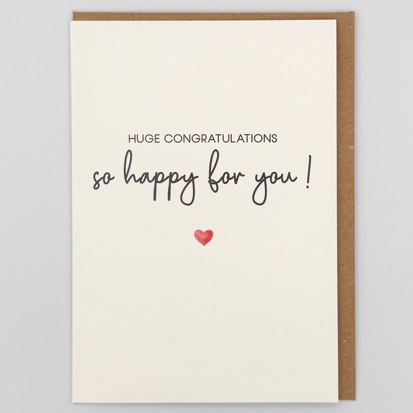 Huge Congratulations So Happy For You Greeting Card