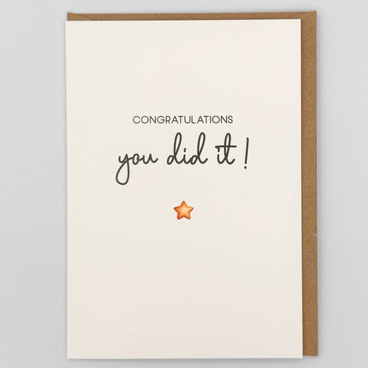 Congratulations You Did It! Greeting Card