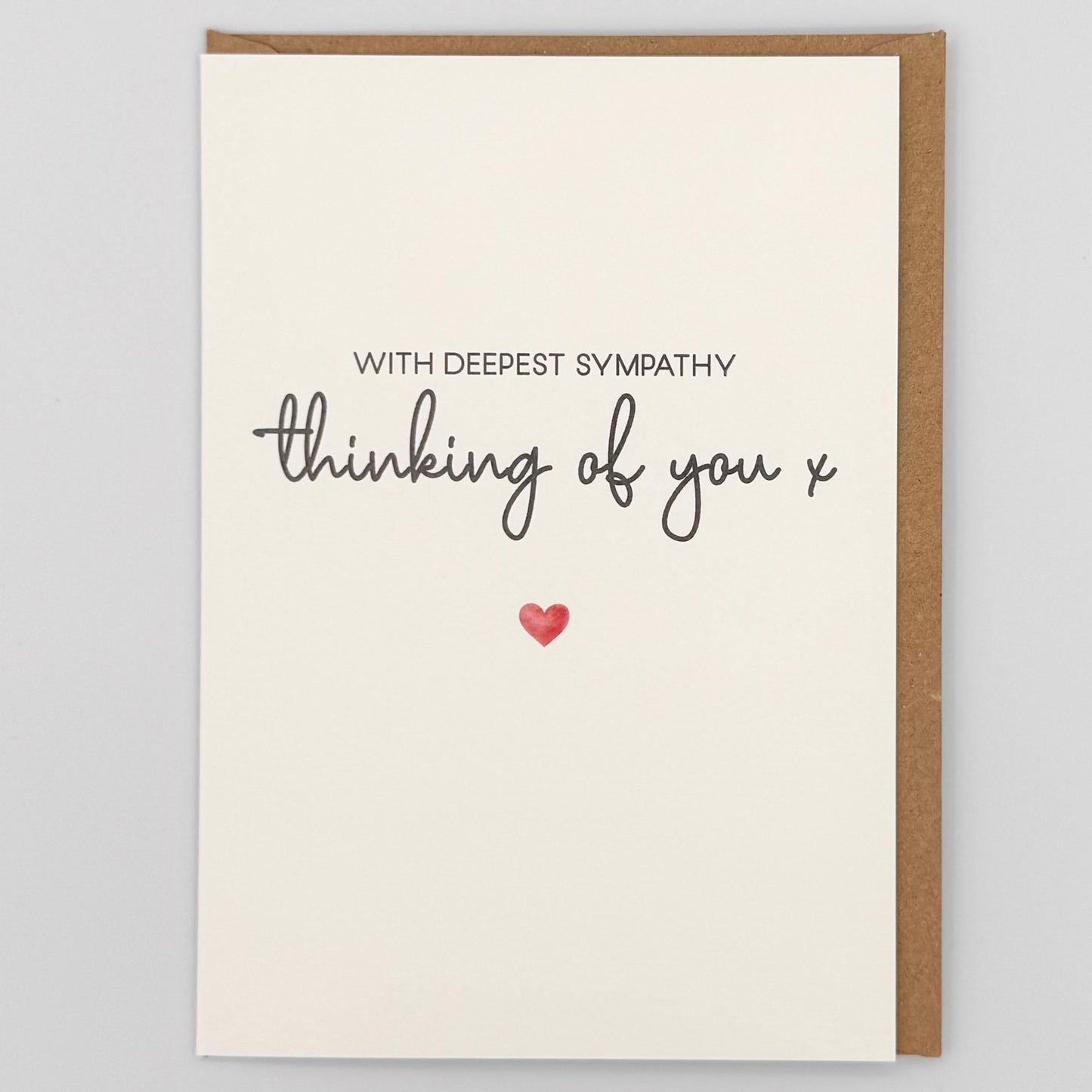 With Deepest Sympathy Thinking Of You Greeting Card