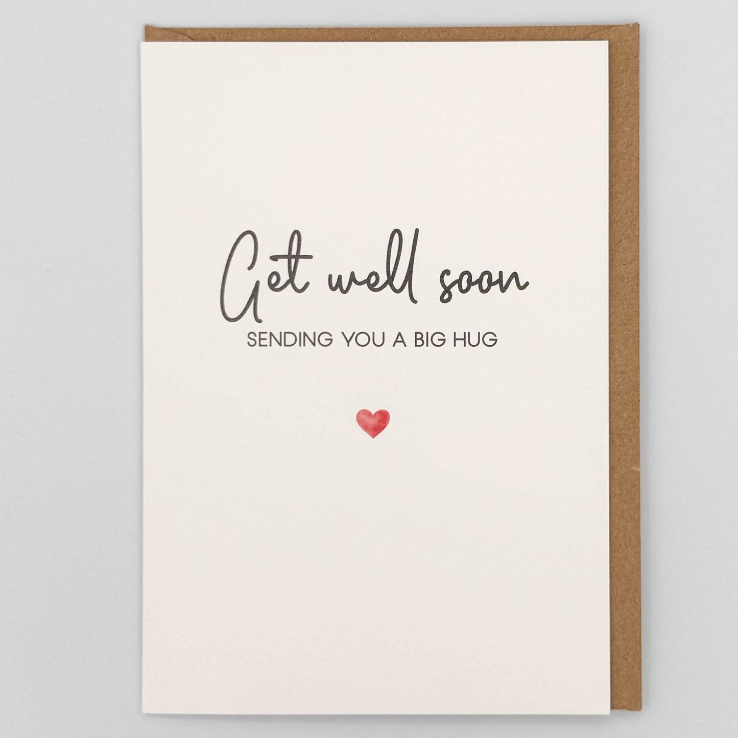 Get Well Soon - Sending You A Big Hug Greeting Card