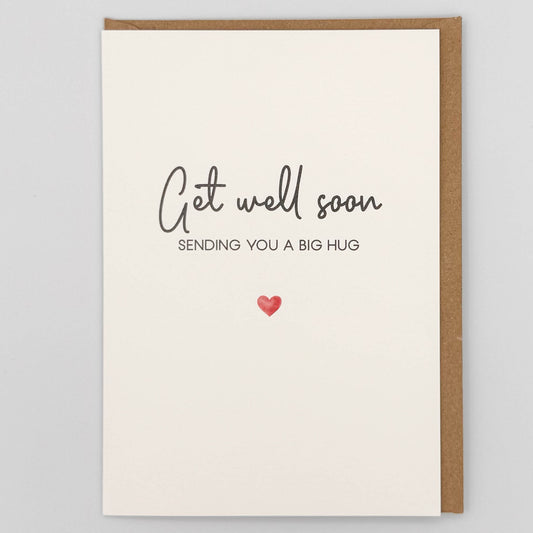 Get Well Soon - Sending You A Big Hug Greeting Card