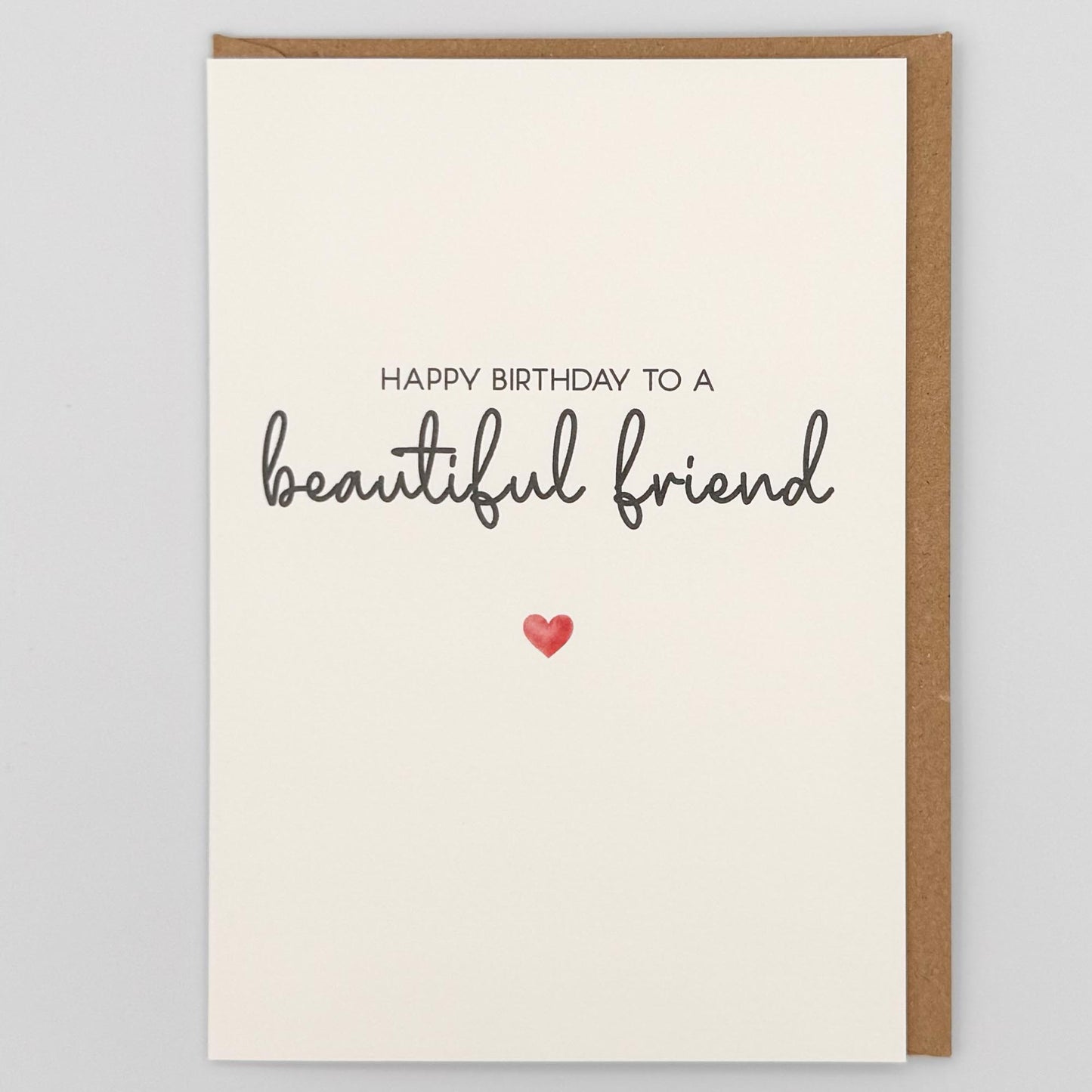 Happy Birthday Beautiful Friend Greeting Card