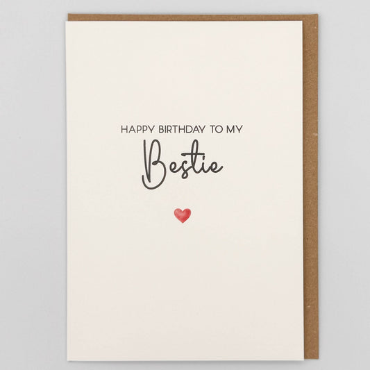 Happy Birthday Bestie Greeting Card