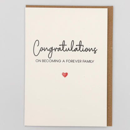 Congratulations Forever Family Greeting Card