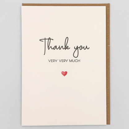 Thank You Very Very Much Greeting Card
