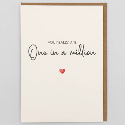 You Are One In A Million Greeting Card