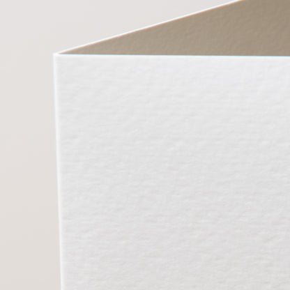 Close up of premium textured greeting card board